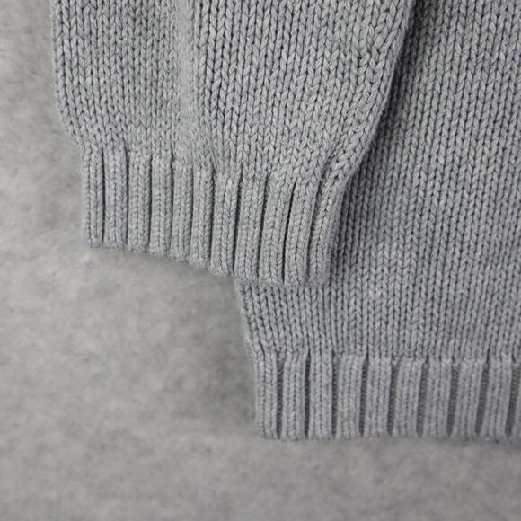 Loft Women's Pullover Sweater Size Large Gray & White - Picture 3 of 4